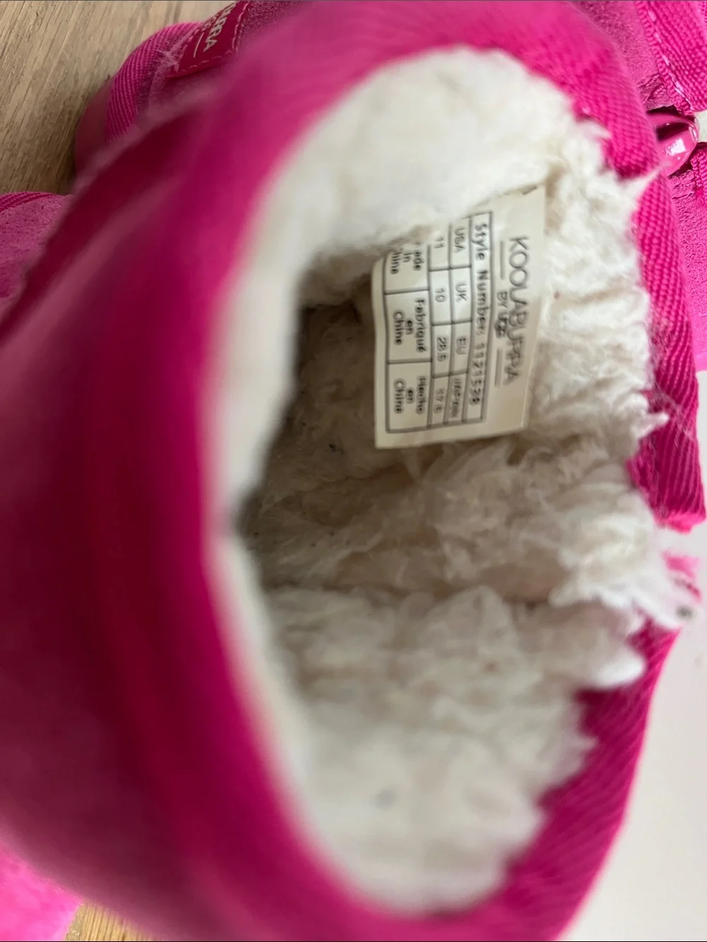 Koolaburra Kids Bright Pink Suede Shearling Boots